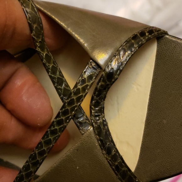 Nine West Leather Upper High Heel Shoes Size 6.5M - Picture 7 of 8